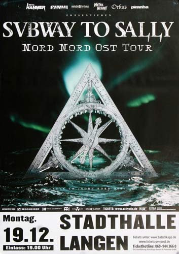 Subway to Sally - Nord Nord Ost, Langen 2005 » Konzertplakat/Premium Poster | Live Konzert Veranstaltung | DIN A1 «