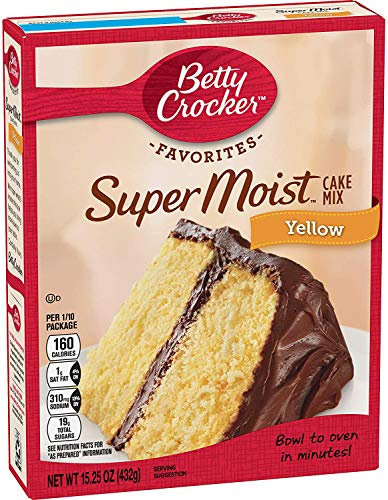 Betty Crocker de Super Moist Yellow Cake Mix (3 paquets) 15,25 oz