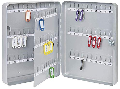 WEDO Schlusselschrank mit 110 Schlusselhaken in silber