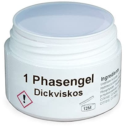 GS-Nails dickviskoses 1-Phasen Gel - UV-Nagel-Gel für Nail-Art & Nagel-Design - 3-in-1 Haft-Gel, Aufbau-Gel, Versiegelungs-Gel - Cover-Gel - 30 ml