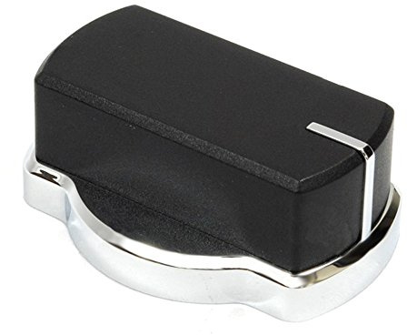 Genuine Belling CH60AX 444449504 Oven Cooker Hob Control Knob Switch (Black/Chrome)