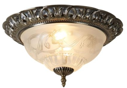 The Lighting House 120W Antique Brass Ceiling Light
