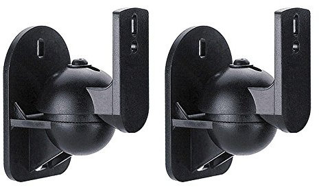 Maclean MC-526 2 Soportes de Pared para Altavoces (2 Unidades, Soporta hasta 3,5 KG, HiFi, satélite)