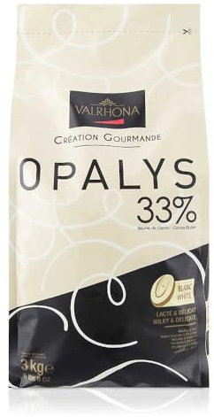 Chocolat Valrhona Opalys Poids:3 kg
