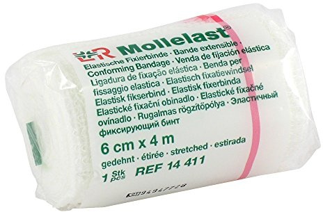Mollelast Binden 6 cmx4 m Weiß, 1 St