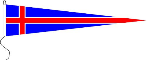 Everflag Langwimpel: Island 200cm