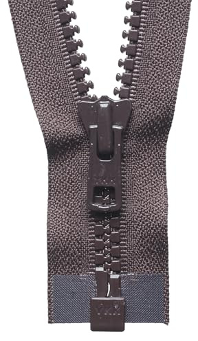 YKK Open Ended Zip, No. 570 Brown, 81 cm Length