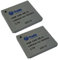 2 x Camera Li-Ion Battery 850 mAh for Canon Digital IXUS 30 40 50 55 60 65 70 75 80 is Ixus 82 is Ixus 100 is i7 PowerShot SD200 SD300 SD400 SD430 SD450 SD600 SD600 SD630 TX1 IXY DIGITAL 40 50 55