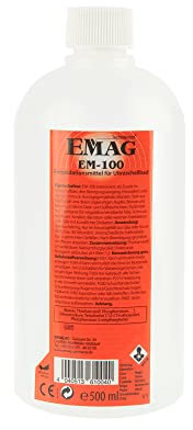 EMAG Entoxidationsmittel EM-100 I Spezieller Ultraschallreiniger für Bronze, Edelmetalle, Schmuck uvm. I Entfernt Oxid- & Sulfidschichten uvm. I 500ml