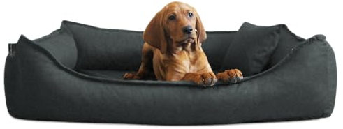 tierlando Donald Ortho Hundebett Anti Haar S M L XL XXL 60 80 100 120 150cm D3-02 Größe: 3 80x65cm | Farbe: 02 Graphit