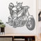 Wikinger Biker Wandtattoo in 6 Größen - Wandaufkleber Wall Sticker - Dekoration, Küche, Wohnzimmer, Schlafzimmer, Badezimmer