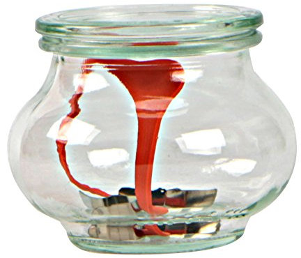 Weck Decò Lot de 12 Pots de 220 ML avec Un Couvercle de 60 mm, Le Joint et Les Clips sont Inclus, en Verre, Transparent