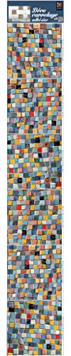 PLAGE Smooth - Tiles Fliesen stickerMOSAIK[6 Bogen 15 x 15 cm], Vinyl, Colorful, 15 x 0,1 x 15 cm