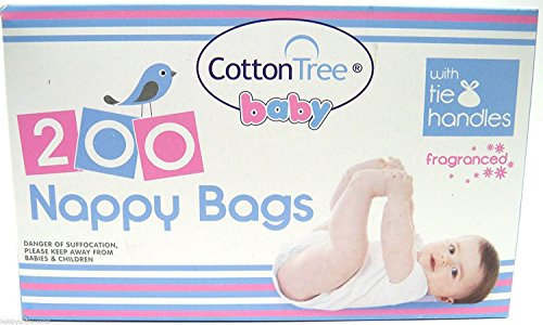 Cotton Tree - Disposable Nappy Bags, 200 bags - fragranced New