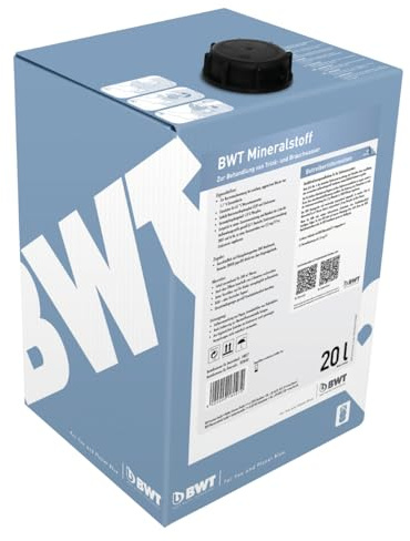 BWT Mineralstoff F4 20l Dosiermittel für Wasserhärte ab 21 °dH | ideal bei sehr hartem Wasser, Mineralstoffe für Trink- und Brauchwasser, zuverlässige Wasseraufbereitung