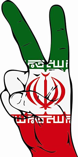 U24 Aufkleber Peace Finger Iran Autoaufkleber Sticker