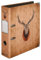 Rotwild - Ordner Aktenordner DIN A4 ca. 8 cm breit Holz-Optik Hirsch-Motiv braun Motiv Motivordner Mann Frau