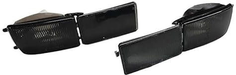 Front- Blinker Blinkleuchten + kurze Blenden Schwarz Set Links+Rechts Eintragungsfrei