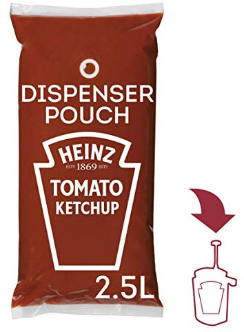 HEINZ Sachet de sauce tomate ketchup o mat, 3 X 2,5 litres