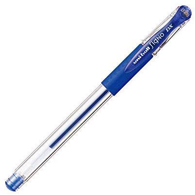 Uni - Bolígrafo de gel Signo Ultra Fine de 0,28 mm, color azul (UM15128.33)