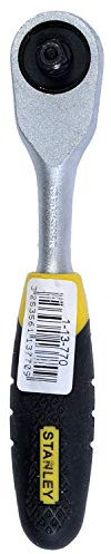 Stanley 1-13-770 Cliquet Parcmetre 1/4 Manche Bimatiere Ergonomique - Finition Chromée Pour Une Plus Grande Durabilité - 54 Dents - Reprise 6,7° - Conforme Aux Normes Iso 1174 Et Din3120