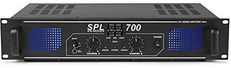Skytec SPL-700 Stereo Power Amplifier Home HiFi 19 Inch Rack Mount PA DJ Amp with EQ Aux In700W