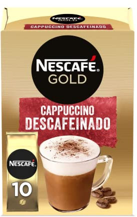 Nescafe GOLD CAPPUCCINO DESCAFEINADO 10 sobres de café soluble descafeinado 125g