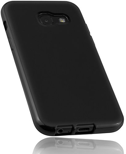 mumbi Hülle kompatibel mit Samsung Galaxy A3 2017 Handy Case Handyhülle, schwarz