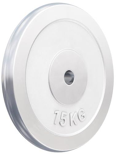 GORILLA SPORTS® Hantelscheiben 1,25–30 kg, 30 mm, Gusseisen, Chrom | Einzeln oder als Set, mit abgerundeten Kanten und glänzender Oberfläche; Gewichtsscheiben für Standard-Langhanteln
