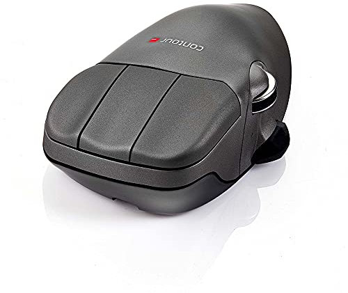 Contour Mouse | Kabelgebunden USB Maus | Kabelmaus für Linkshänder | 5 Programmierbare Tasten | Für Laptop PC Computer Notebook Gaming | Kompatibel mit Windows + Mac | M