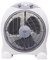 WeGeek DCG CRB1230, ventilatore da tavolo, diametro 40 cm, 3 velocità, comandi frontali, timer. Dimensioni 48,8 x 18,5 x 56,5 cm. Bianco