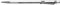 Vogel Germany Anreißnadel (Durchmesser 6 mm, Messbereich 150 mm, Spitze aus Hartmetall, 6-Kant, vernickelt, mit Clip) 334608