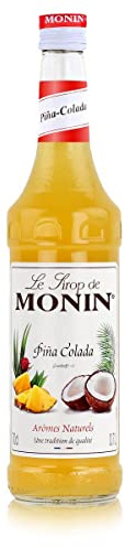 MONIN Sirup Pina Colada 0,7 l | Piña Colada Sirup für Cocktails, Kaffee, Desserts und tropische Getränkekreationen mit intensivem Geschmack