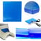 PLSUSJHAO Motorrad Gel Sitzkissen Straßenrad Sitz Gel Pad Sitzkissen Dämpfung Matte Komfortable Weiche Kissen Stoßdämpfung Matten Kissen Dirtbike Sitzpolster DIY Sitz Zubehör Blau 25 x 25 x 2 cm