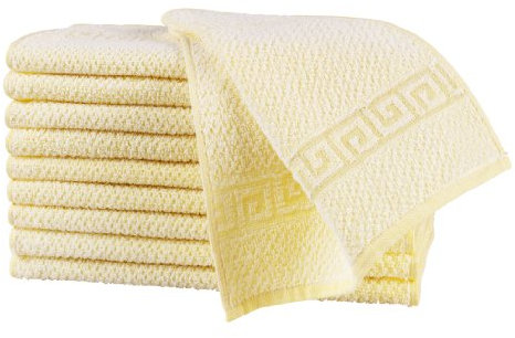 Fleuresse Frottier Seiftuch, gelb, 30 x 30 cm, 10-er Pack