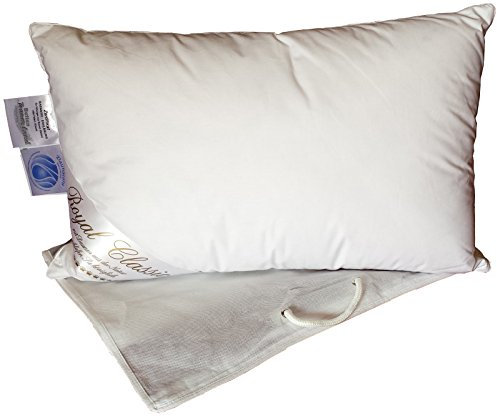 Schäfer 3-Kammer Luxus Reisekissen Travel in praktischer Aufbewahrungstasche und einem Gesamtgewicht von nur 490 g Kopfkissen 100% Natur Daunenkissen Kissen 40x60