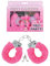 Manette Sexy con Peluche ROSA - Funny Love Cuffs Nubilato Festa Scherzo Hot