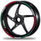 PROFILETEC.COM FELGENRANDAUFKLEBER GP Tricolore Style Felgenaufkleber Italia Italien Italy (Motiv 1)