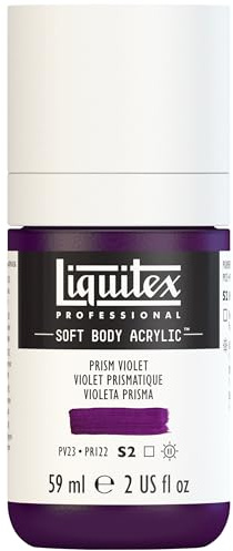 Liquitex Acrylic Paint, Prism Purple, 59 ml (Pack of 1) | Low Viscosity, Highly Pigmented, Satin Finish, Retains Subtle Brush Strokes, Great Surface Coverage, Highly Versatile