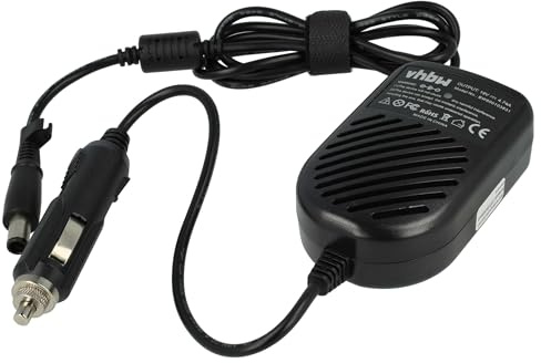 vhbw KFZ-Ladekabel kompatibel mit HP EliteBook 8460p | 8440W, 8440p, 6930p, 8530p, 8530w Notebook - 12V Ladegerät Schwarz 4,74 A