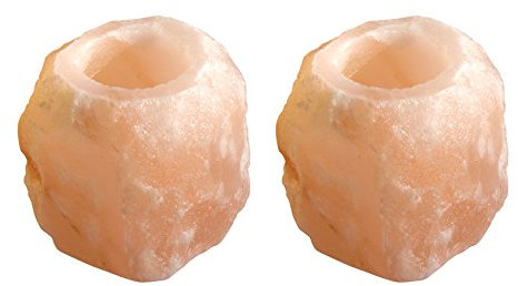 'Set da pezzi: portalumini Rock Small ogni 600 – 800 G handgeschlagen in cristallo di sale vom Fusse Des Himalaya