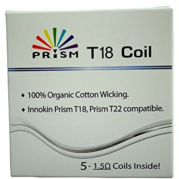 INNOKIN 1.5 ohm Endura T18 / T22 Coils Für Innokin Prism Erhält Kein Nikotin - Packung von 5