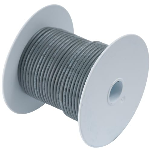 Ancor Marine Grade Primary Wire and Battery Cable (Grey, 250 Feet, 18 AWG)