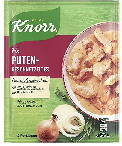 Knorr Fix Puten-Geschnetzeltes, 2 Portionen, 36 g