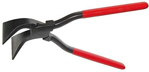 STUBAI Spengler Falzzange 45° gebogen | Maulbreite 80 mm | Ausführung eingelegt | Profi-Werkzeug für Klempner, Dachdecker und Spenglerarbeiten | Made in Austria