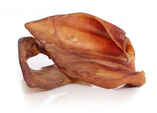 Grobys Futterkiste Schweineohren Premium Qualität aus Deutschland, Verpackungseinheit Stück:50 Stück