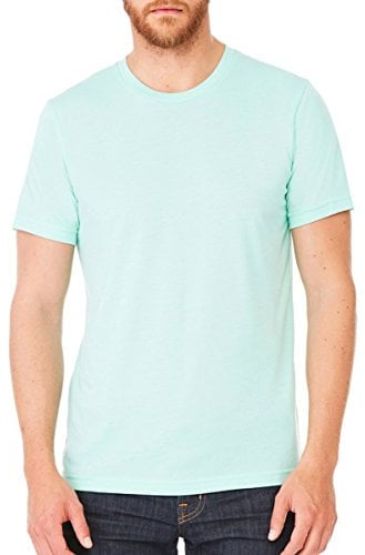 BELLA+CANVAS Perfect Tri-Blend Fashionable T-Shirt, Large, Mint Triblend