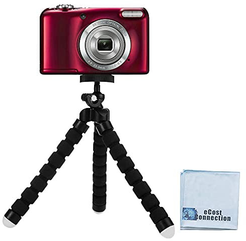 Acuvar 6,5 Zoll biegbares Stativ für kleine Digitalkameras Kompakter flexibler Stativständer für iPhone Android Smartphones Vlogging Fotografie Videoaufnahme Reise Kompatibel mit DSLR-Kameras