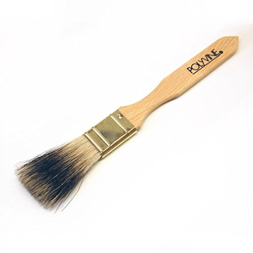 Polyvine Badger Softeners - Professional Paint Brushes for Decorative Finishes for Blending and Softening Decorative Glazes, Marbling, Wood Graining, Faux Effects and Craft Painting Techniques, 2”