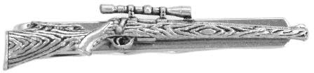 Hoardersworld Jagdgewehr-Krawattenklammer (Slide), handgefertigt in England, in Geschenkverpackung, Schießerei (ts), Zinn